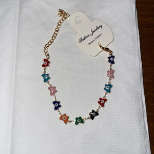 Evil eye butterfly bracelet